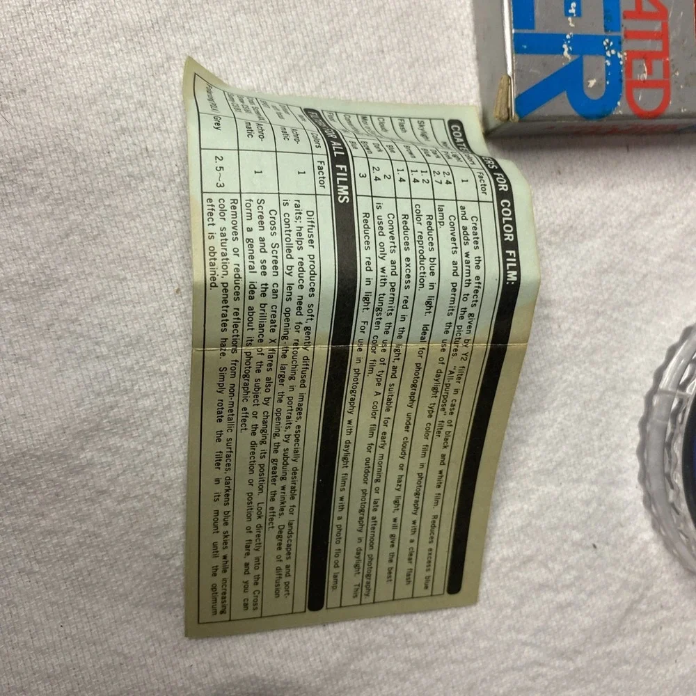 Fotomate Double Threaded Coated Blue Filter 67 mm Japan With Box And Case